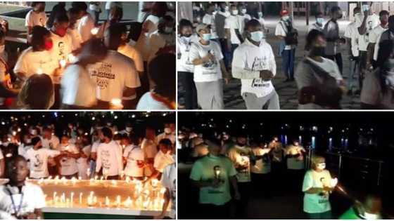 Photos, video emerge as over 5 000 faithfuls partake in procession for late TB Joshua