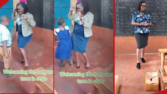 Kenyan teacher happily welcomes pupils to term 2 with unique dance: "Happy times"