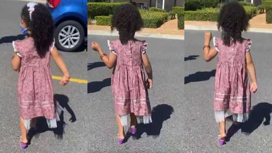 Keziah dresses to impress for her 1st public appearance in weeks