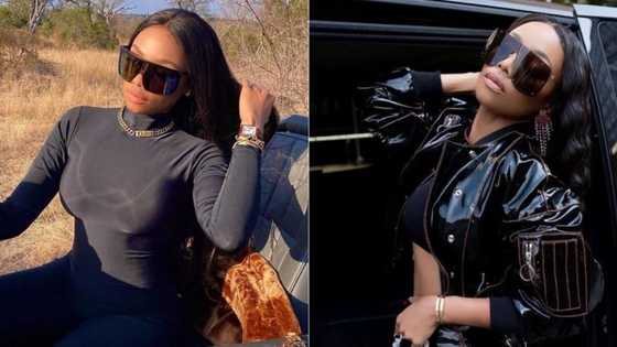 Bonang Matheba living her best life on a yacht in Miami, SA stans here for it