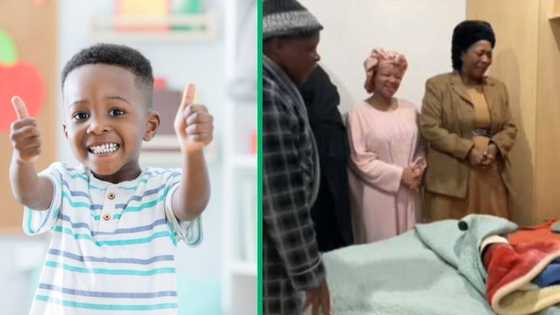 Little boy's hilarious reaction to birthday wake-up call leaves Mzansi in stitches, shares video