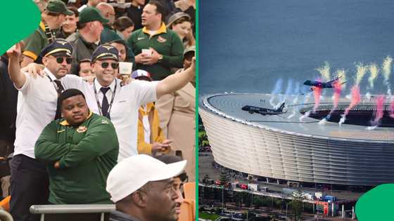 "Love this country": Springbok fans dressed as pilots go viral after stadium flyover