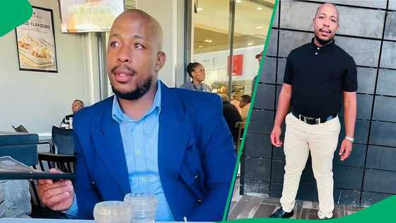 "December boss": SA cracks jokes over man counting his massive savings shirtless