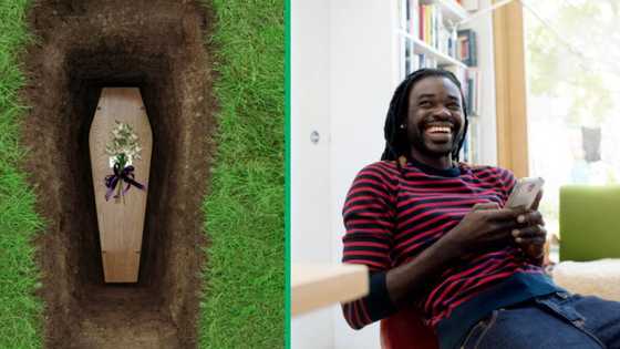 Madala having the time of his life at funeral, SA defeated: "I give him my invitation to my funeral"