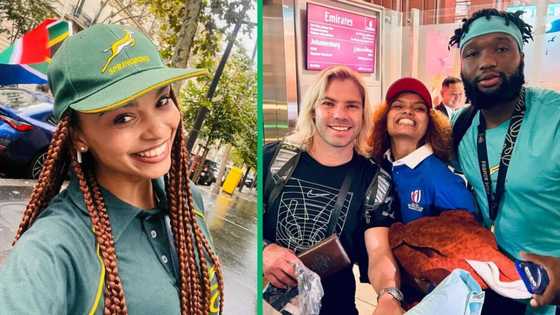 'Umkhokha' actress Hope Mbhele shares glimpse of France trip and Springboks RWC celebrations