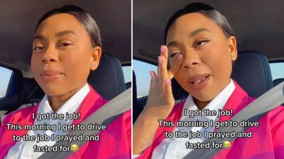 Young mom teary-eyed with gratitude as she drives off to job she prayed hard for