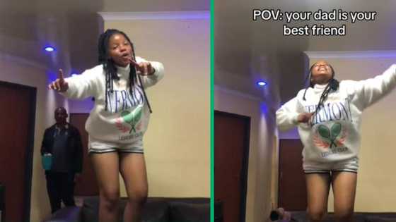 Teenage girl dancing on table gets hyped by dad, viral TikTok video has people clapping for their bond