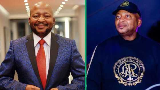 Kenny Kunene welcomes baby Renny in style, shows newborn off in Versace romper and Burberry blanket