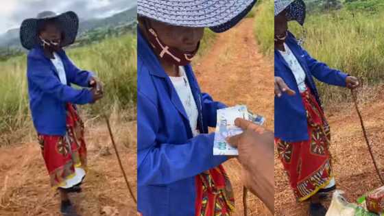 BI Phakathi amazingly surprises hungry gogo with heaps of groceries