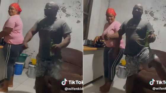 Couple's amapiano dance for latest TikTok trend gets lots of attention, Mzansi applauds their effort