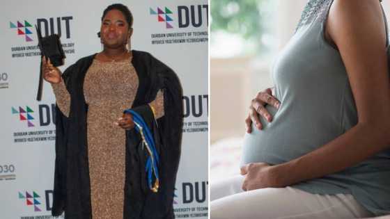 Determined DUT graduate wrote exam while in labour and passed with flying colours: “I had no other option”