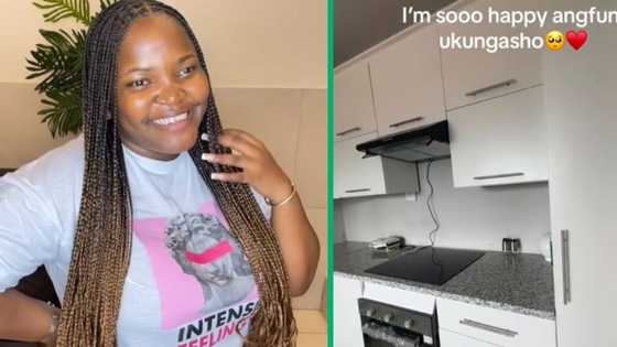 From Old to Bold: Mzansi Woman Gives Parent's Kitchen a Modern Makeover That Wins Hearts on TikTok