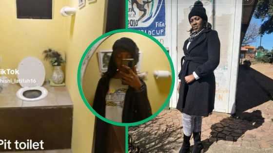 Mzansi reacts to "glamorous" pit toilet in viral TikTok video: "I really thought it's inside the house"