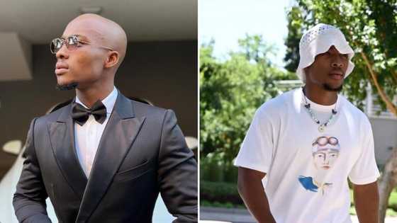 Nomzamo Mbatha's brother Zamani Mbatha attends premiere of 'Isitha: The Enemy', ladies thirsty after seeing photos