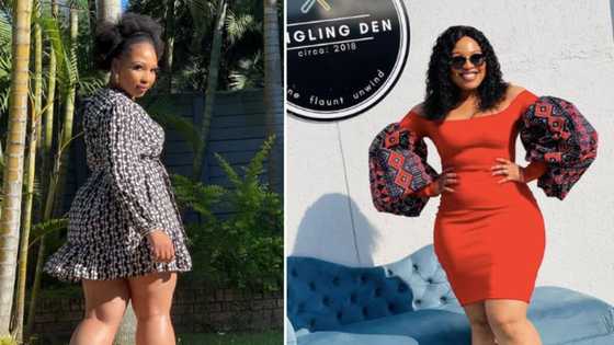 Phindile Gwala crowned the celeb with the most beautiful legs, SA reacts: "Don't disrespect Thuli Phongolo"