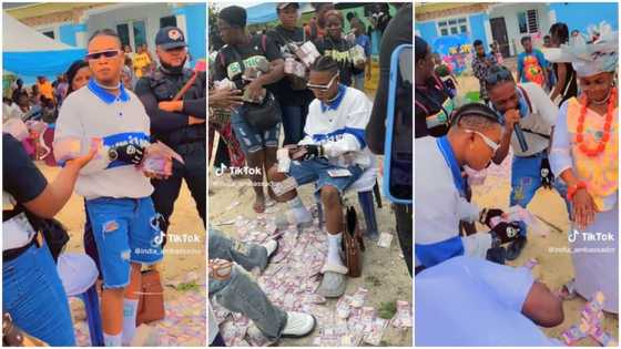 Young man "scatters" party with his wealth, video causes stir online: "God will pay you guys back some day"