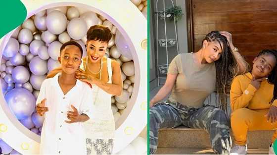 Kelly Khumalo's children make her proud after showing off exceptional soccer skills: "A proud mom"