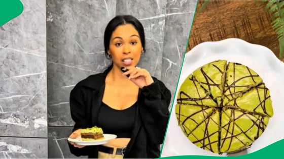 Woman discovers viral Dubai chocolate cake at Château Gâteaux in TikTok video