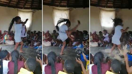 Lady breaks African traditional beer pot while performing Zulu dance in viral video, SA shares funny reactions