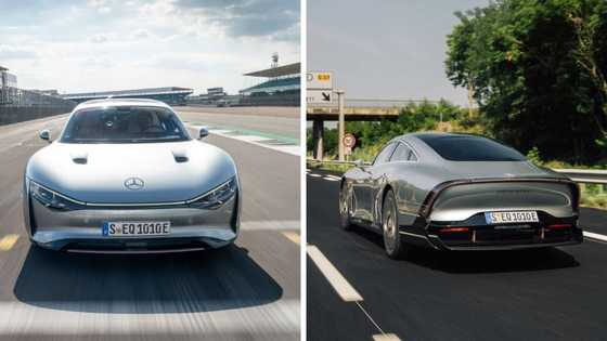 The Mercedes-Benz electric concept vehicle VISION EQXX travels over 1200km on single charge