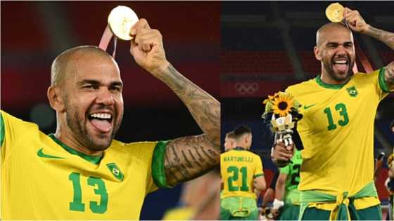Brazilian Dani Alves reduced to tears after becoming world's most successful player