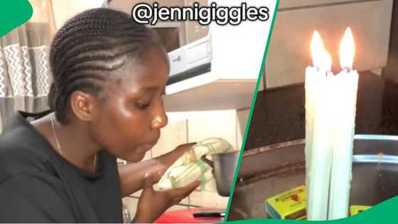 Woman DIYs stove from grater to cook small meal in TikTok video
