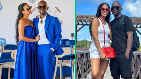 Liesl shares pics of her and hubby Dr Musa Mthombeni in matching attire: "Please and thank you"