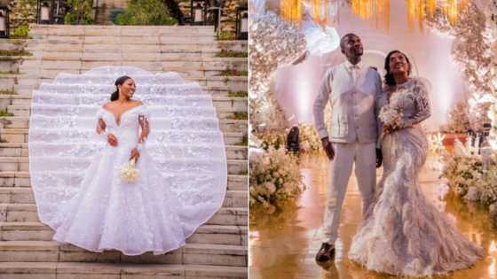 Mzansi woman's Bali wedding has jaws dropping on the internet, peeps in awe of bride's magnificent gown and breathtaking ceremony