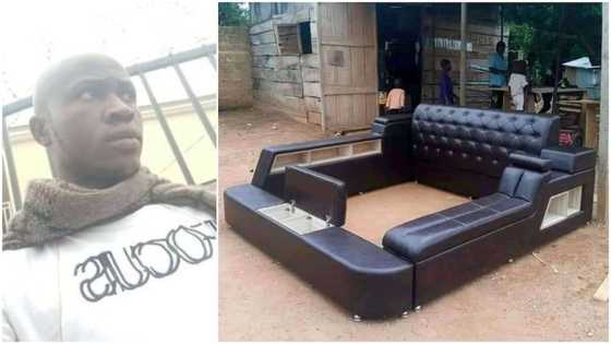 Talented young man showcases bed frame he made, receives high praises