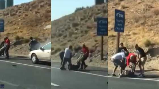 Good Samaritans heading home from bible study rescue elderly couple from burning car