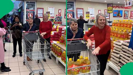 "Yes, wena girl": Tannie impresses Mzansi with her Shoprite trolley dash items selection