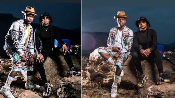 Murdah Bongz woos DJ Zinhle with lavish outdoor breakfast