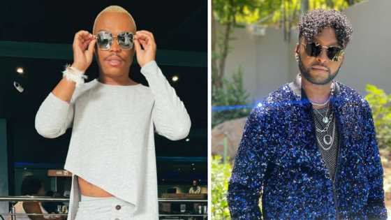 Somizi takes the stage as Vusi Nova's backup singer, Mzansi absolutely loving the friendship goals