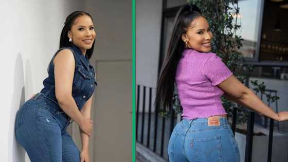 Thuli Phongolo shows off gorgeous new hairstyle in viral video: "She's looking fire in orange"