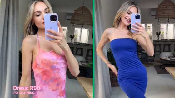 Gorgeous woman's TikTok video showing R500 clothing haul has ladies intrigued