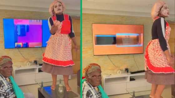 SA gogo's hilarious unimpressed reaction to granddaughter's 'Bhebha' dance challenge goes viral