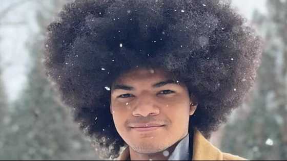 Teen raises over R538k for kids with cancer after shaving off huge afro
