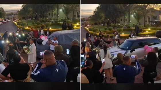 TikTok video of graduate receiving Mini Cooper as graduation gift from parents, Mzansi celebrates with her