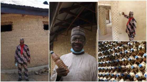 "Cement is too expensive": Man builds house with plastic bottles