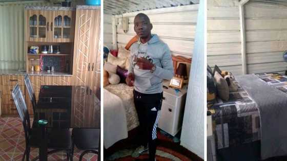 Stunning interior design transformation sees KZN gent turn small house into his kingdom: "Kuvukiland yami"