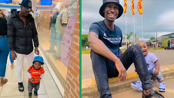 "There are real men out there": SA dad goes viral for spoiling baby with trolley-full of essentials