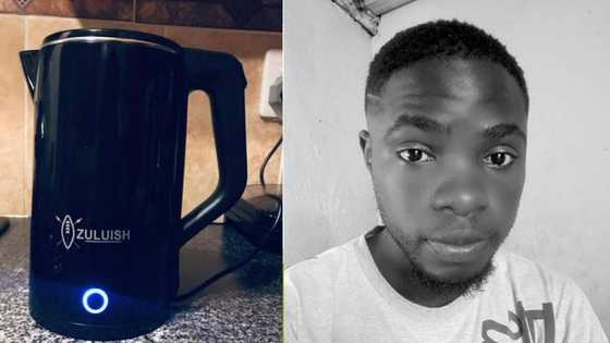 "Bayede": Mzansi reacts to amazing kettle with a Zulu shield and logo