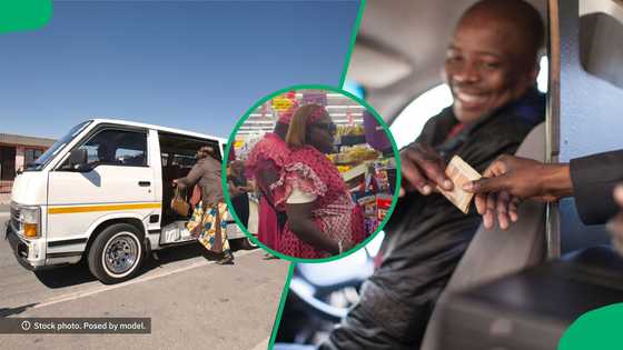 Male taxi drivers dressed in women’s clothes for Women’s Month and entertained viewers with their bold outfits