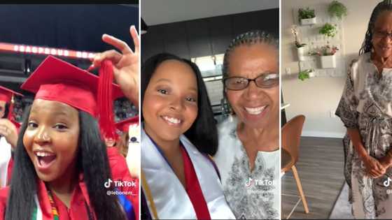 South African granny rendered speechless on granddaughter’s graduation day: Sweet video has Mzansi clapping