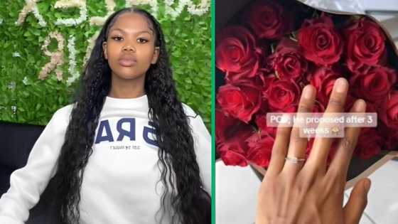 Woman engaged 3 weeks after meeting man, TikTok video of romance leaves SA envious