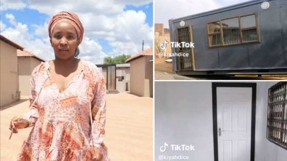 South African lady flexes her 1-room container home valued at R150k, Mzansi responds with differing views