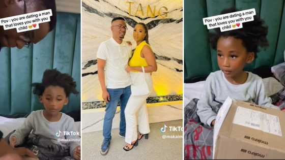 Proud mom shares sweet video of boyfriend spoiling her daughter, SA claps: “When he loves you with a kid”
