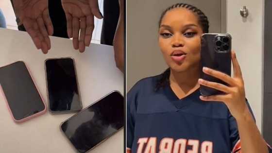 TikTok video of 3 women competing to see whose bf calls back first, Mzansi amused as they scream during nail-biting wait