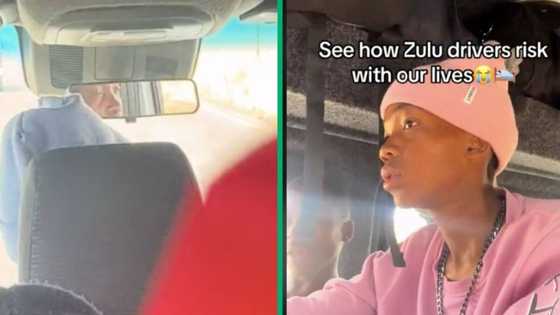 SA taxi driver dozes off behind the wheel in TikTok video, netizens offer passenger comfort