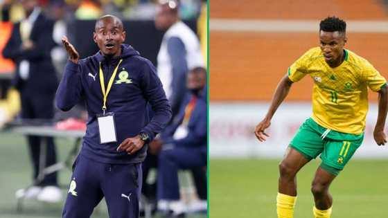 AFCON: Mamelodi Sundowns coach Rulani Mokwena shows love to Bafana Bafana star Themba Zwane